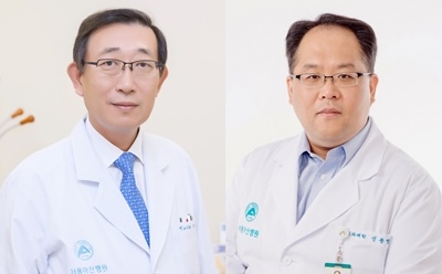 서울아산병원 비뇨기과 주명수 교수(왼쪽), 울산의대 의생명과학교실 신동명 교수(오른쪽)