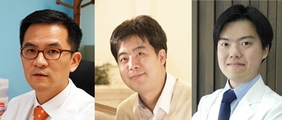 왼쪽부터 김태민 교수, 주영석 교수, 이준구 전문의.