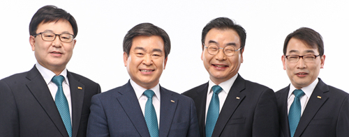 (좌측부터)김영만 부회장 후보, 김철수 전 협회장, 안민호 · 김종훈 부회장 후보