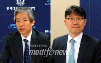 전우택 이사장(좌), 김신곤 학술이사
