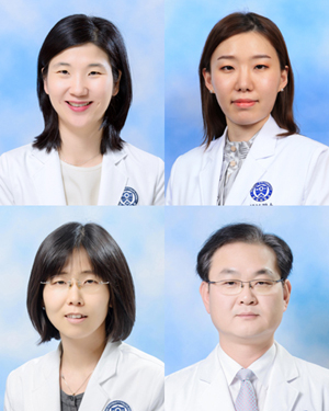 (좌측 상단부터)강신애 교수, 이민영 교수, 김지현 교수, 이병권 교수