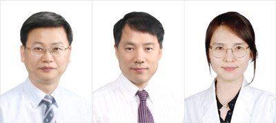 (좌측부터)이장훈, 김영철, 장은경 교수