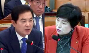 식품의약품안전처 류영진 처장(좌), 더불어민주당 전혜숙 의원(영상 출처: 국회 인터넷의사중계시스템)