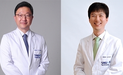 왼쪽부터 정형외과 조태준 교수, 신창호 교수.