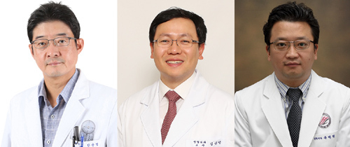 (좌측부터)고대안암병원 정형외과 한승범 교수, 고대구로병원 정형외과 김상민 교수, 한림대성심병원 정형외과 유제현 교수(사진 제공: 고대구로병원)