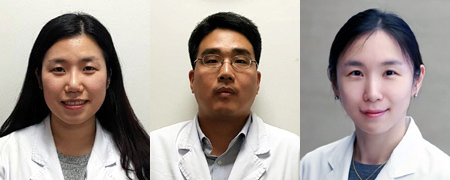 (좌측부터)박미경 전공의, 이주원 전공의, 김한아 교수