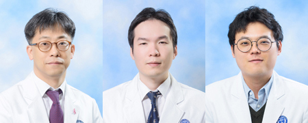 (좌측부터)정준 교수, 안성귀 교수, 배숭준 교수