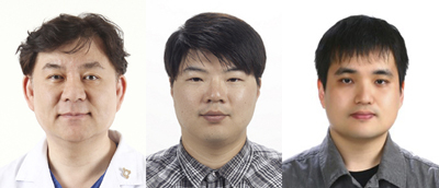 (좌측부터)고대구로병원 심혈관센터 나승운 교수, 고대 보건과학대학 최병걸 교수, 서울대 기계항공공학부 노영균 교수
