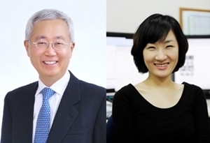 왼쪽부터 서울대병원 신경외과 정천기 교수, 서울의대 정우림 연구원.
