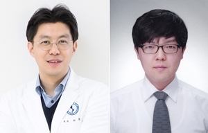 왼쪽부터 허훈 교수, 권혁재 전공의.