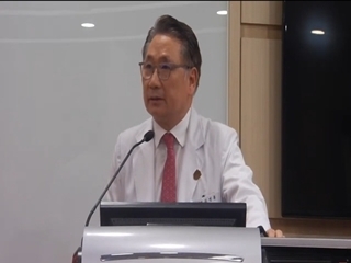 고려대학교의료원 김영훈 의료원장.고려대의료원 유튜브 방송 캡처.
