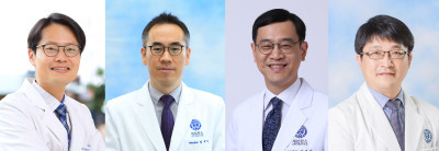 (왼쪽부터) 박영민, 임재열, 이승진, 석정호 교수.