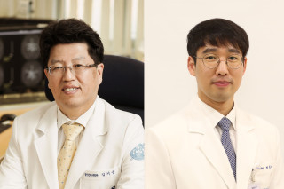 (왼쪽부터) 김기웅, 배종빈 교수.