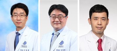 (왼쪽부터) 세브란스병원 구철룡, 조응혁 교수, 강남세브란스병원 권인규 교수.