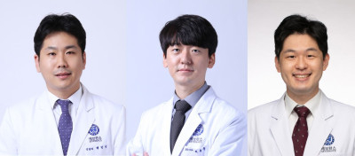 (왼쪽부터) 백민석 임상연구조교수, 최용준 임상연구조교수, 박준영 강사.