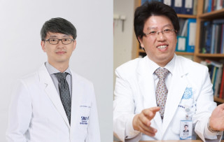 (왼쪽부터) 오대종, 김기웅 교수.
