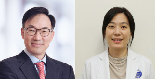 (왼쪽부터) 정기영, 신정원 교수.