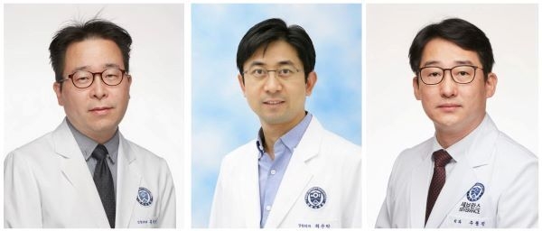 (왼쪽부터) 홍종원 교수, 최윤락 교수, 주동진 교수