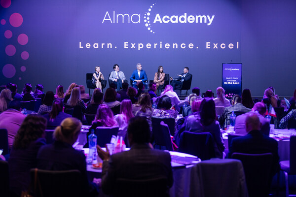 A world-class expert panel discussing Skin Rejuvenation treatments during the first day of the Alma Academy event (Credit: Cmedia Group)